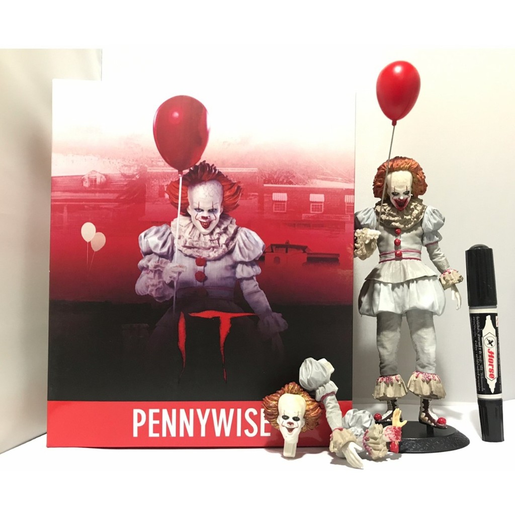 firstbuy_โมเดล อิท เพนนี่ไวส์ (IT Pennywise) เปลี่ยนหัว-แขนได้ แบบใหม่ ขนาดสูง 7 นิ้ว งานกล่อง มาใหม