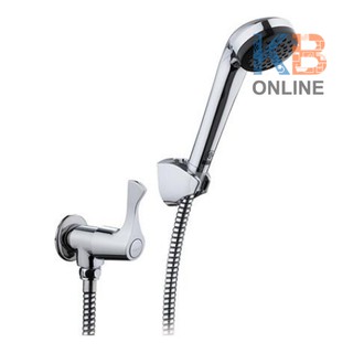 EC-03-476B-50 ก๊อกเดี่ยวติดกำแพงพร้อมฝักบัวสายอ่อนครบชุด Wall Mounted Cold Water Faucet (without hand shower set-chrome)