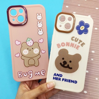 Case i7+/i8+ iXR i11 i13 i13Pro พร้อมส่ง!! เคสซิลิโคน TPU นิ่มกันกล้องนูนพิมพ์ข้าง เคสมือถือลายการ์ตูน