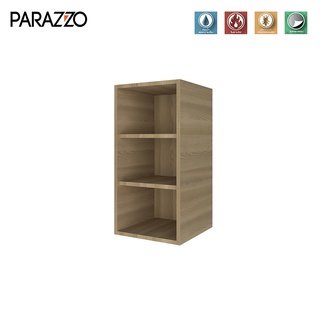 PARAZZO ตู้จบมุมสี่เหลี่ยม WPC รุ่น ENZO SERIES ขนาด 30x60ซม. สี Natural Oak วัสดุไม้สังเคราะห์ กันน้ำ กันปลวก 100%