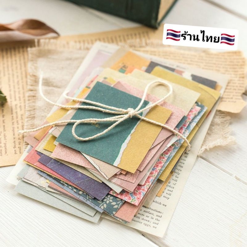 BowboShop 60แผ่น/แพ็ค กระดาษแฮนด์เมด กระดาษรองฐาน สำหรับตกแต่งDIY พร้อมส่งจากไทย