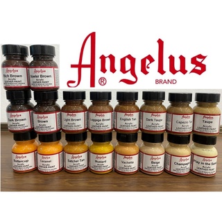 Angelus Paint โทนสีน้ำตาล Made in USA  สีอคิลิคทาหนัง