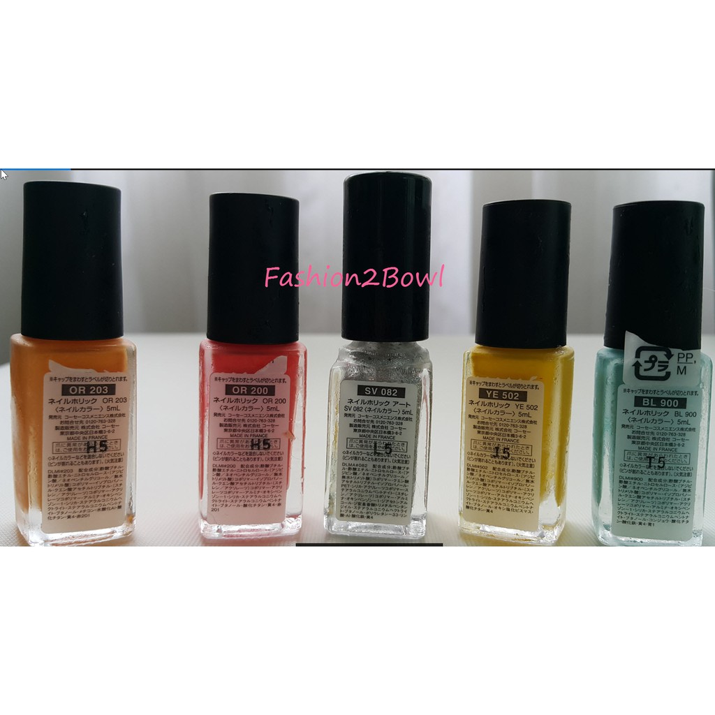 Nail Holic น ำยาทาเล บส ส ดจ ดจากญ ป น Kose Japan Shopee Thailand