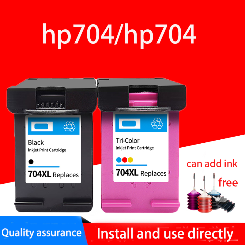 HP 704 gp704 BLACK 704 TRI-COLOR INK CARTRIDGE