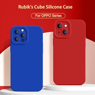 เคสซิลิโคนแบบอ่อน OPPO Reno 8T 4G 8z 5G 8 Pro กันกล้อง เคสมือถือ ไตล์เรียบง่ายสำหรับ TPU สีพื้น สำหรับ