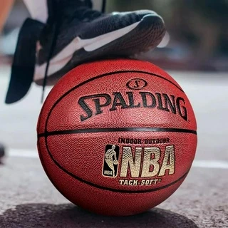 ลูกบาส ลูกบาสเกตบอล basketball Spalding Dura Grip NBA เบอร์7 มี 4สี ดำ ทอง เงิน ขาว ฟรี ตาข่ายใส่ลูกบาส+เข็มสูบ