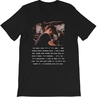 เสื้อยืดโอเวอร์ไซส์ใหม่ เสื้อยืดผ้าฝ้าย 100% พิมพ์ลายภาพยนตร์ตลก Dillon Milk Commercial The Outsiders 80S Stay Gold สําห