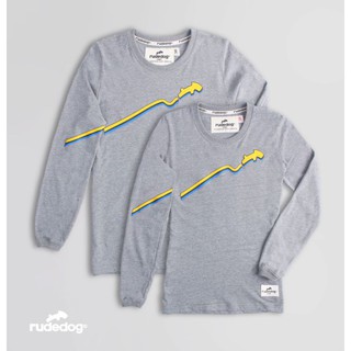 Rudedog เสื้อยืดแขนยาว รุ่น Skyline สีเทา (ราคาต่อตัว)