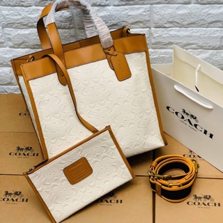 ! HOT HOT🔥🔥 COACH 2020 SIGNATURE CANVAS TOTE BAG กระเป๋าทรง Tote