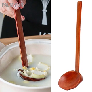 Palm Fun Wooden Noodle Spoon Stylish Food Grade Long Handle Soup for Hot Pot Ramen