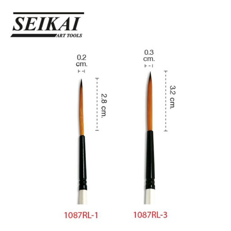 พู่กัน Seikai ขนยาว no. 1  no. 3