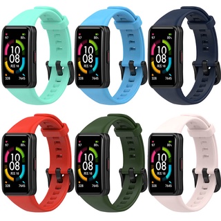 สายนาฬิกาข้อมือซิลิโคน แบบเปลี่ยน สําหรับ Huawei Band 6 Honor Band 6 band6