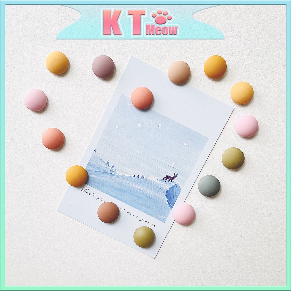 10ชิ้นชุดตกแต่งตู้เย็น/ครึ่งวงกลมแมกการอน/สีชมพู/สีแดง/สีฟ้า/สี/สีชมพู/มินิแม่เหล็ก/ตกแต่งผิวเหล็ก/จานเล็บตกแต่งโลหะ/เรซิน