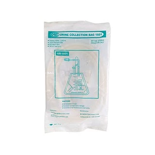 ถุงปัสสาวะสามเหลี่ยม(urine bag) UB-1601 เทบน