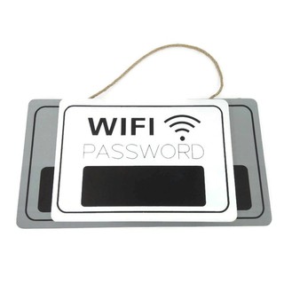 ป้าย ป้ายรหัส WIFI PASSWORD JJ00223A แบบสั้น