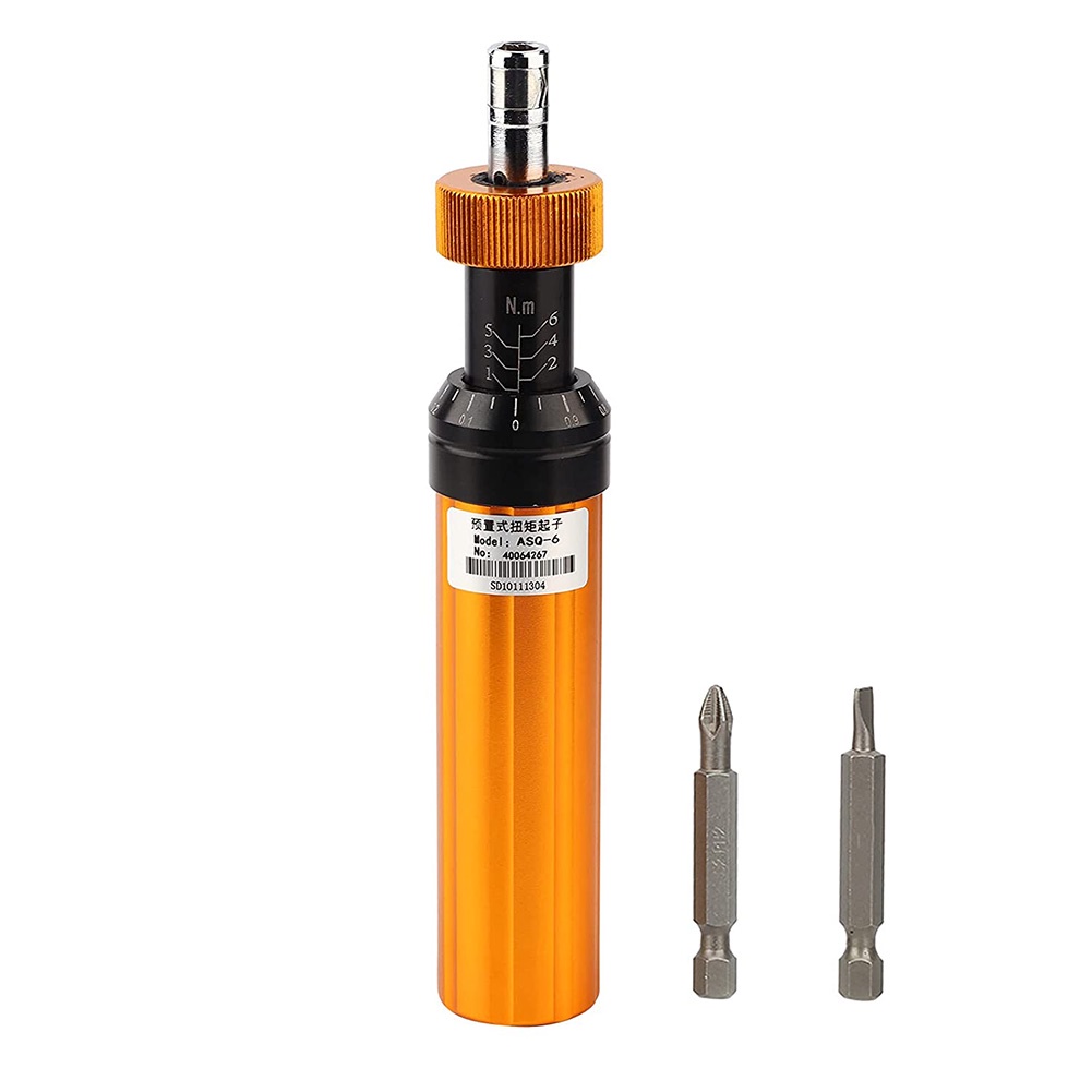 Alloy Steel Preset Type Adjustable Torque Screwdriver With Phillips And Straight Screwdriver Precisi