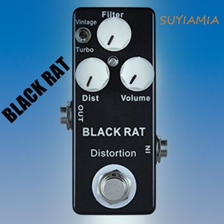 Black RAT Distortion Effect Pedal Classical Guitar Pedal Based on Pro Co Rat True Bypass