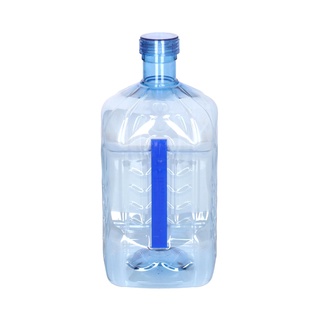 !! SALE !!  ถังน้ำดื่มทรงเหลี่ยมมน PET แบบมีก๊อกพร้อมมือจับ YL รุ่น มือจับ ขนาด 7.9 ลิตร สีใส