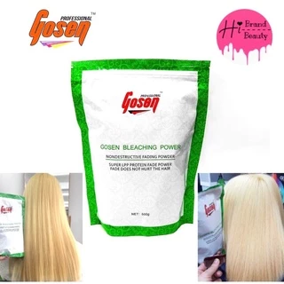 ผงฟอก โกเซ็น ผงฟอกสีขาว Gosen Bleaching Power โกเซ็นบลีชชิ่งพาวเวอร์ ฟอกสีผม กัดสีผม 500G.