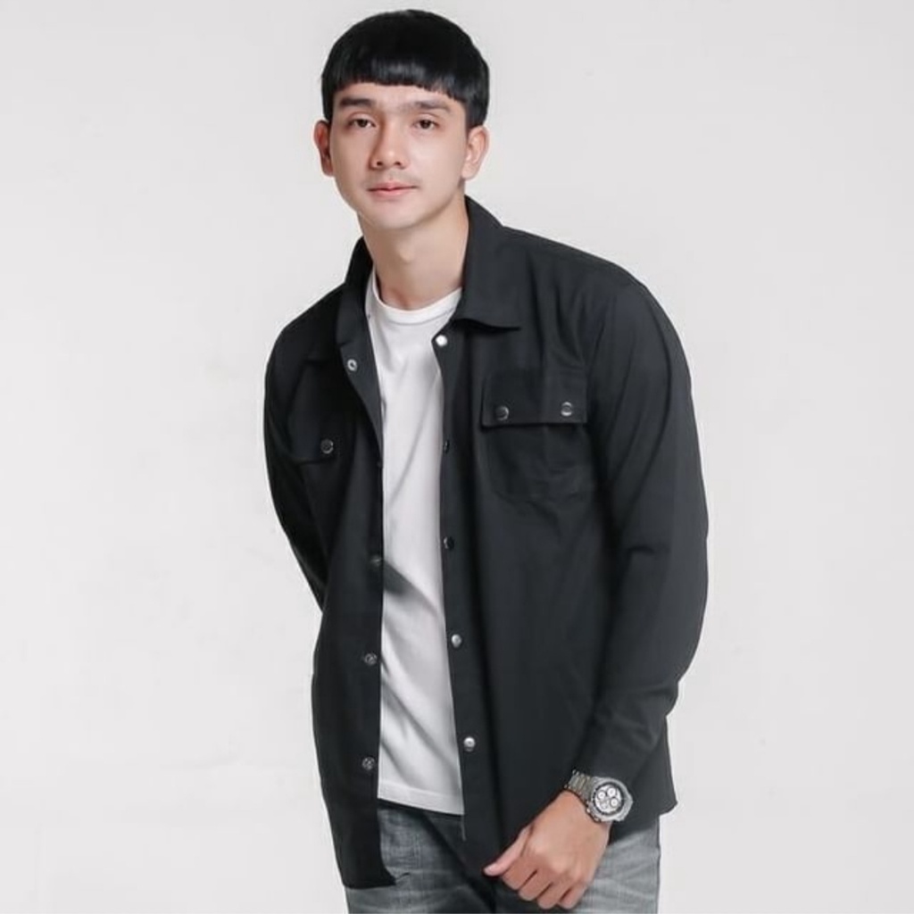 Kemeja Casual SEMI PARKA/PREMIUM SEMI PARKA เสื้อสามารถปักบนบน PLACE