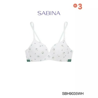 Sabina เสื้อชั้นใน Wireless (ไม่มีโครง) รุ่น Soft Doomm รหัส SBH9035WH สีขาว