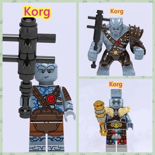 ของเล่นตัวต่อเลโก้ Marvel Thunder god Korg เข้ากันได้กับของเล่นสําหรับเด็ก