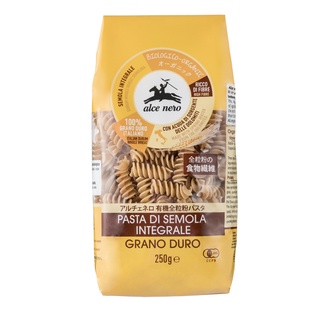 อัลเซ เนโร่ ฟูซิลี โฮลวีท ออร์แกนิค เพื่อสุขภาพ 250 กรัม ALCE NERO FUSILLI WHOLEMEAL 250 g.