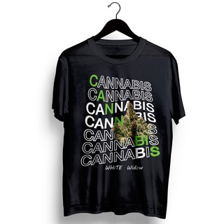 เสื้อยืดลายcannabisคุณภาพดีcotton100,Bougie$BKKของแท้