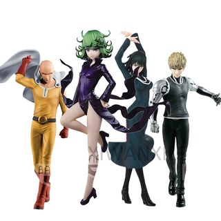 โมเดลฟิกเกอร์ อนิเมะ One Punch Man Saitama Tatsumaki Genos Fubuki ของเล่นสําหรับเด็ก 2 ชิ้น ต่อชุด