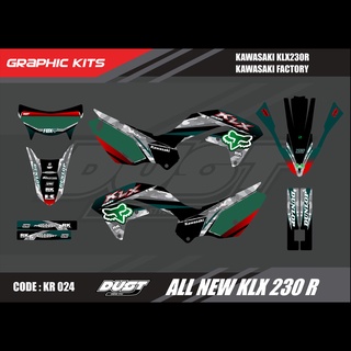 สติ๊กเกอร์วิบาก KAWASAKI KLX 230R ทั้งคัน Graphic kit สติ๊กเกอร์เคลือบเงา สุดคุ้ม