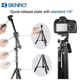 ขาตั้งกล้อง CAMERA TRIPOD BENRO T560 Digital SLR Camera Aluminum Travel Portable Tripod with Bag