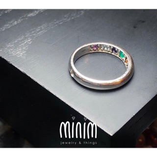 แหวนพลอยฝัง #minimring #minimนพเก้า