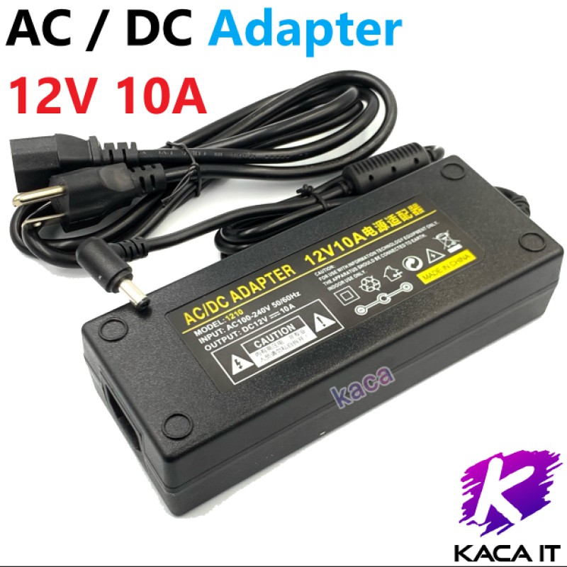 AC / DC 12V 10A 5.5 mm. x 2.1 mm. (10A )