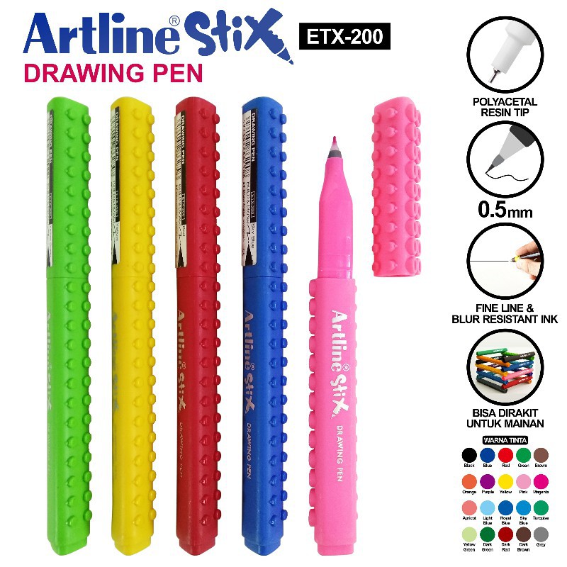 [ชิ้น] ARTLINE DRAWING PEN ETAX-200 BALLPOINT DRAWING PEN*