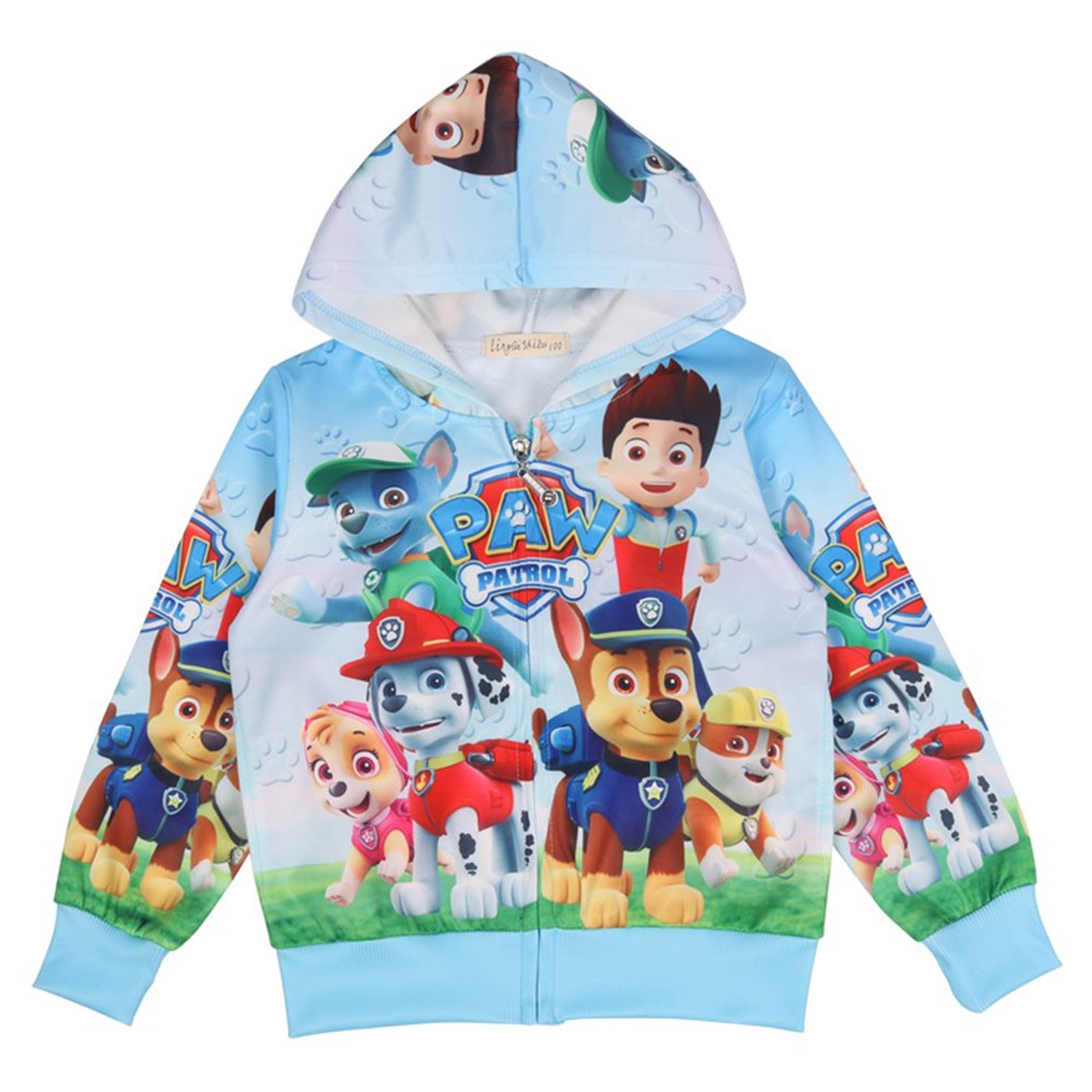Kids Unisex Paw Patrol Jacket เด็กการ์ตูน Outwear