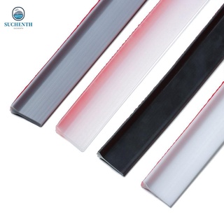 SUCHEN Shower Dam Barrier Water Retaining Strip Bathroom Accessories Door Bottom Sealing Strip Water Stopper Flood Barrier Non-slip Bendable Silicone Dry and Wet Separation Shower Dam Self-Adhesive/Multicolor