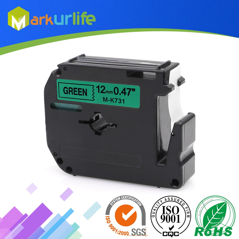 1 PCS 12mm*8m M-K731 Compatible Brother M Tapes Label cartridge MK731 Mk 731 for Brother P touch pri