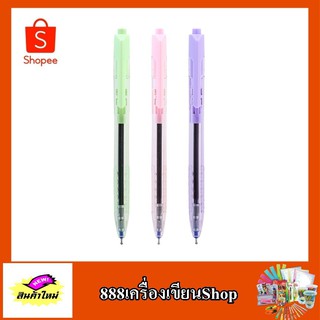 ปากกาลูกลื่น ตรา deli q032 36 สีน้ำเงิน มส.