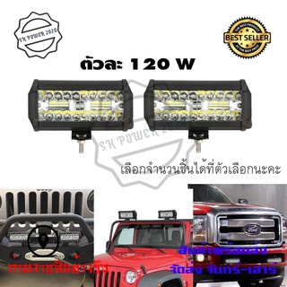 ไฟสปอร์ตไลท์รถยนต์LED Spotlightไฟหน้ารถยนต์12-24Vไฟตัดหมอก/ไฟส่องสว่างหน้ารถ/ไฟออฟโรด120W(0301)