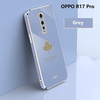 Electroplate Maple เคส OPPO R17 Pro R15 A5S A7 A31 Soft TPU Case OPPO A16 R11S Soft Cover OPPO A9 2020 เคสโทรศัพท์