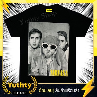 เสื้อวง NIRVANA COBAIN เสื้อยืดแฟชั่นวินเทจ90 ไม่มีตะเข็บข้าง ใส่ได้ทั้งชายและหญิง