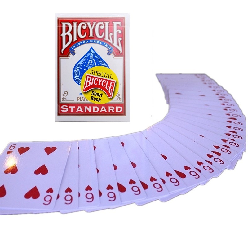 จักรยาน Svengali เล่นไพ่บังคับดาดฟ้าการ์ดมายากลสั้นเทคนิคมายากล