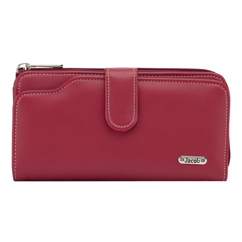 Jacob International กระเป๋าสตางค์ผู้หญิง V32140 (แดง)