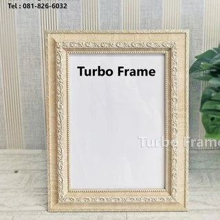 กรอบรูปสีขาว(2") ขนาด 10x12" , A4 , 8x12" , 8x10" ,6x8" *พร้อมกระจก+ขาตั้ง+หูแขวนผนัง*(DB-333)