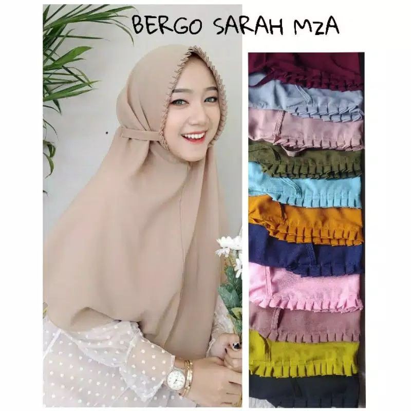 Bergo Sarah / Maryam Lipit / Khimar Wiru Italianno วัสดุตกแต่งเพชรพรีเมี่ยม