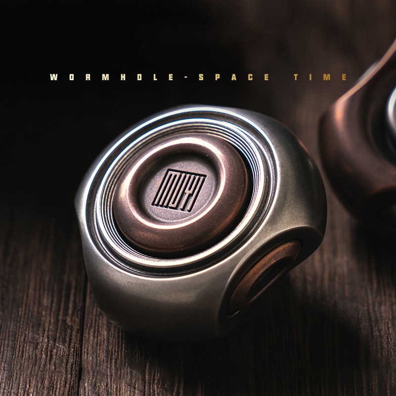 CNEDC Wormhole Space Time Fingertip Gyro Decompression Toy Stainless ...