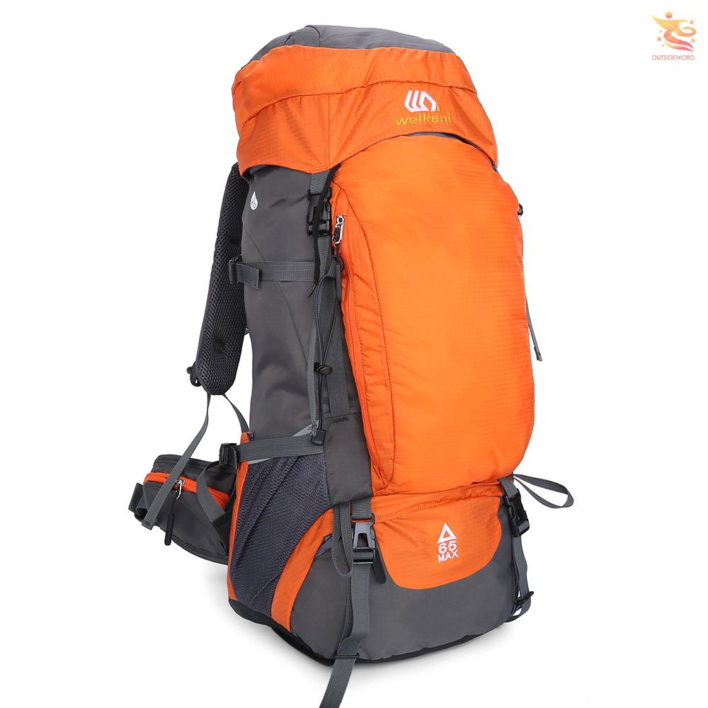 กระเป๋าเป้สะพายหลังกระเป๋าเดินทางป้องกันน้ํา 65 ลิตรสําหรับผู้ชาย - รูปที่ 6