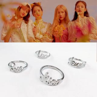 Kpop BLACKPINK LISA ROSE Silver Ring Unisex Steel Ring Jewelry Accessories