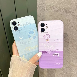 เคส Samsung S20Plus S20 + S20 S20 ULTRA S10 S10 PLUS S21FE A42 5G A81 M60S Note10Lite A82 5G เคสมือถือคู่รัก Moon lollipop ขอบตรง 90°