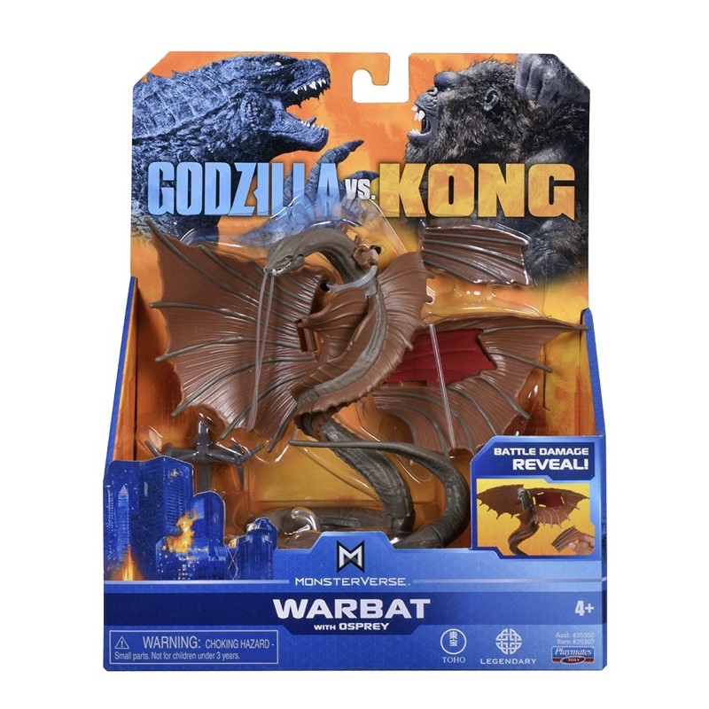 Playmates Godzilla vs Kong Warbat 6 inch